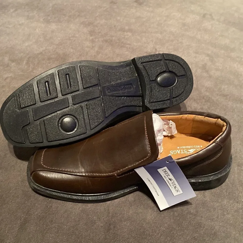 Men’s Deer Stags Greenpoint Dark Brown Shoes 902 Collection Size 11M NWT